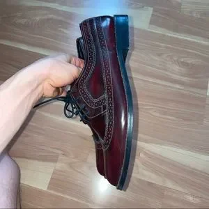 ASOS | Shoes | Asos Man Marion Leather Wingtip Brogues Size  display picture 1